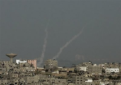 Rockets from civilian areas in Gaza