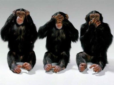 Hear no evil, speak no evil, see no evil