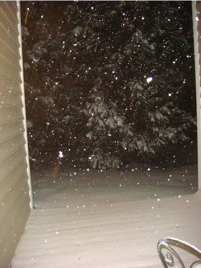 Snow from my deck